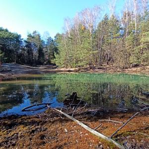 Dawna kopalnia Bibiela - kolorowe jeziorka Pasieki
