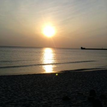 Plażą Półwyspu Helskiego - zdjęcie