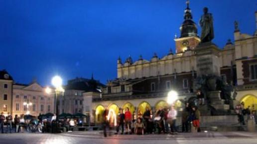 Kraków wieczorną porą