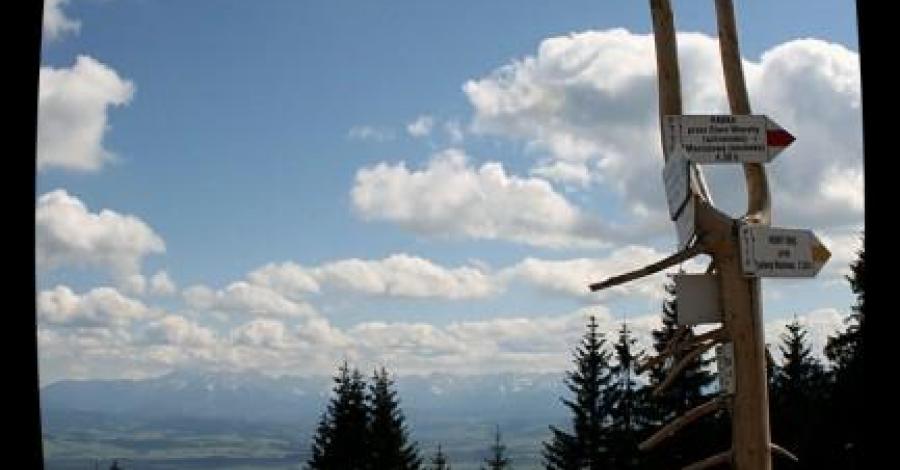 Turbacz z widokiem na Tatry - zdjęcie