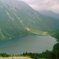 Morskie Oko widziane znad Czarnego Stawu, Katarzyna Jamrozik