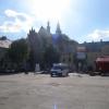 Rynek w Olkuszu, widok na Bazylikę, Edward Krężel