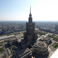 PKiN, widok z dachu hotelu InterContinental, Grzegorz Binkiewicz