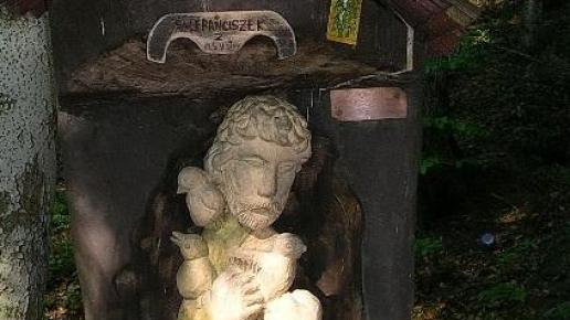 figura św.Franciszka przy szlaku na Leskowiec, Danuta