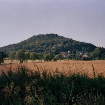15.08.2009 - widok na wygałsy wulkan - Ostrzycę Proboszczowicką, Anna Siemomysła