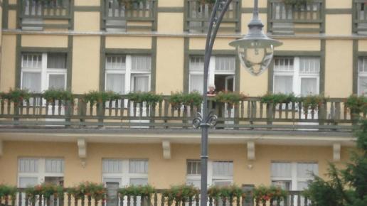 ..i balkon z którego nasze pierwsze spojrzenie na Kudowę.., Zbyszek Mat