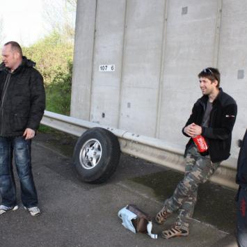 2.04.2011 - awaria na autostradzie M20, Anna Siemomysła
