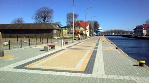 ..deptak w Darłówku z widokiem na rozsuwany most.., Zbyszek Mat