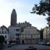 kościół - blanki i wieża - z rynku, Sylwester Jędrzejczak