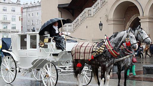 Kraków z parasolem