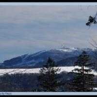 widok na skrzyczne 1257 m z okolic Orłowej, Vincci