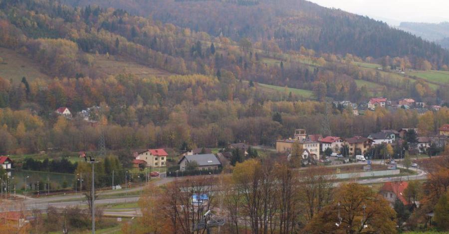 Listopad w Beskidzie Śląskim - Ustroń Polana - trasa 676 - zdjęcie