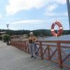 Przystań-widok na jezioro i okolicę, Edward Krężel