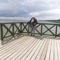 Widok na Jezioro Łebskie., Edward Krężel