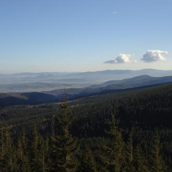 Panorama na Rudawy Janowickie, Ela