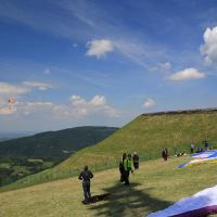 Paralotniarze na Górze Żar