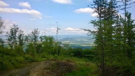 Pierwsza panorama ze szlaku niebieskiego na Skrzyczne, DoRi