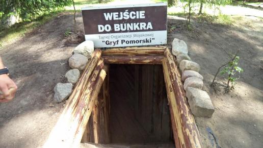 wejście do bunkr Gryfa Pomorskiego, Danusia