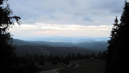 widok ze schr. na Rysiance wieczorem, Roman Świątkowski