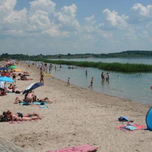 Plaża nad Jeziorem Tarnobrzeskim