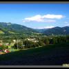 Panorama Ustronia Polany w oddali Barania Góra 1220m, Vincci