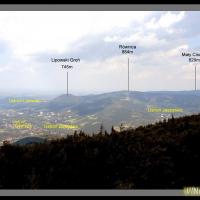Panorama szczytów z wieży widokowej, Vincci