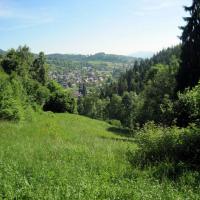 widok na Rabke Zaryte i kosciół, Roman Świątkowski