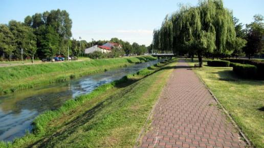 Będzin- deptak nad Przemszą , Roman Świątkowski