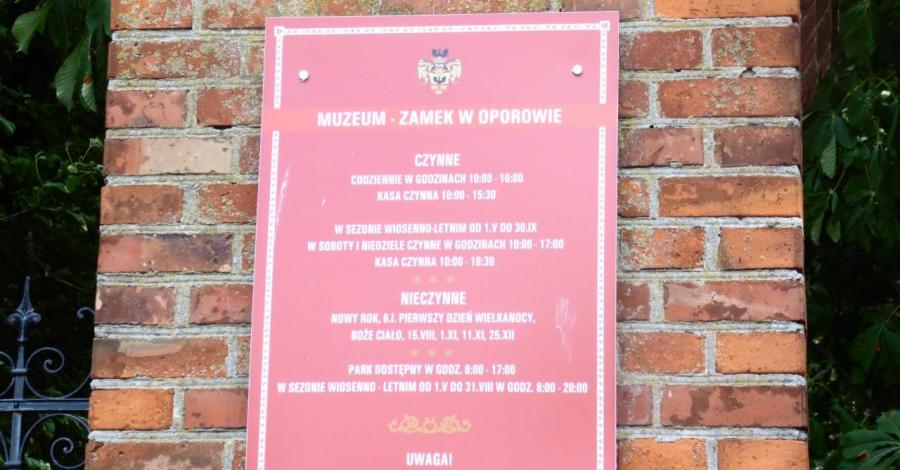 Zamek w Oporowie - zdjęcie