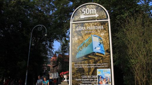 Góra Parkowa na deptaku