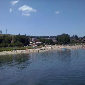 Plaża nad Jeziorem Czorsztyńskim