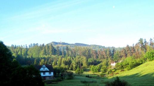 widok na Skrzeczne ze szlaku zielonego, Roman Świątkowski