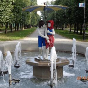 Fontanna Jaś i Małgosia w Ciechocinku