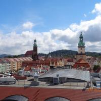 Panorama miasta z wieży, Danusia