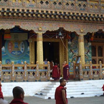 Pięknie zdobienia klasztoru w Punakha, Tadeusz Walkowicz