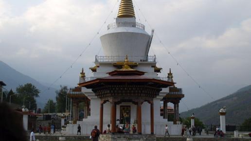 Memorial Czorten - w środku znajdują się relikwie III króla Bhutanu, Tadeusz Walkowicz
