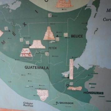 Ruiny Copan - mapa, Tadeusz Walkowicz