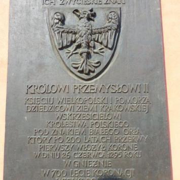 tablica pamiatkowa na zamku Przemysla II, Barsolis Karol Turysta Kulturowy