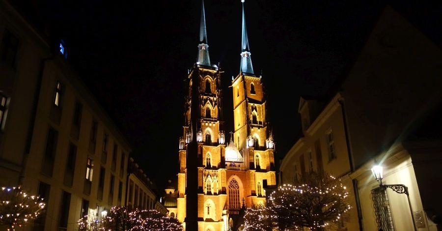 Wrocław po zmierzchu - zdjęcie