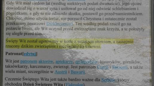 Źródełko Św.Wita nad Jeziorem Żywieckim, Fasola na Szlaku