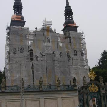 Święta Lipka, kościół w remoncie, Joanna