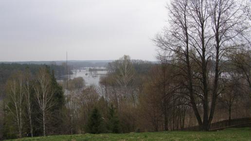 Nowogród, widok ze skansenu na rozlewiska Narwi, Joanna