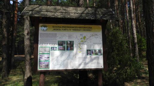 początek ścieżki wokół fortu IV, Joanna