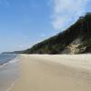 w drodze z Międzyzdrojów do Wisełki, stąd już widać plażę w Wisełce, Joanna