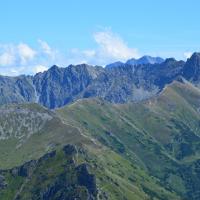 Suche Czuby, Kasprowy Wierch, a za nimi Orla Perć zwieńczna z prawej Świnicą, Maciej A
