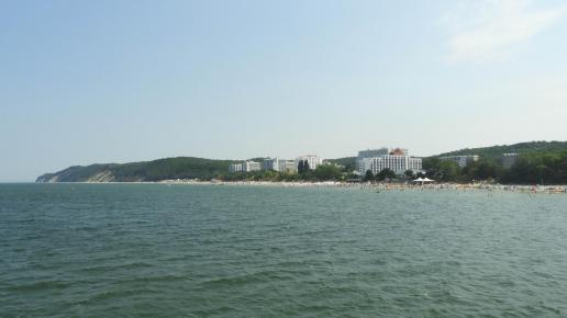 widok z molo w Międzyzdrojach, Joanna
