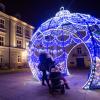 Świąteczny Kraków nocą
