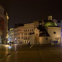 Świąteczny Kraków nocą