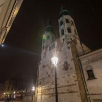 Świąteczny Kraków nocą