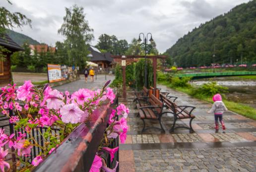 Szczawnica w deszczu